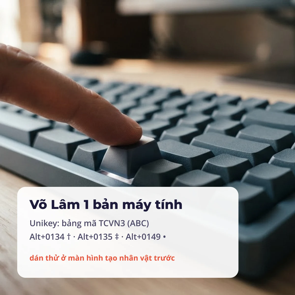 Kí tự đặc biệt Võ Lâm 1: mã Alt, bảng mã TCVN3 và mã U+